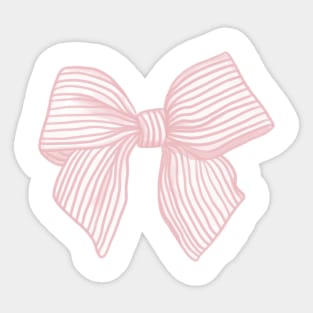 Coquette Pink Bow Sticker